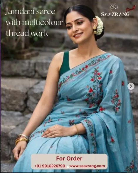 Jamdani Saree with threadwork