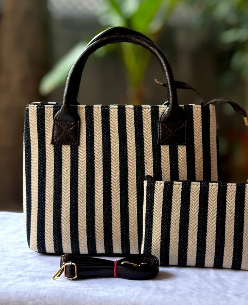 Handcrafted Bags: Black & White